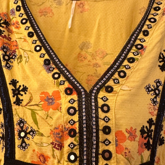 🖤💛Free people blouse🖤💛 - Picture 7 of 14
